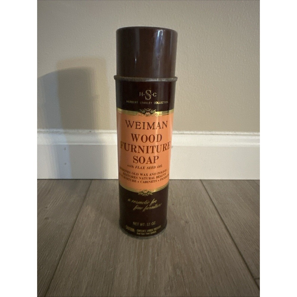WEIMAN Wood Furniture Soap with Flaxseed Oil 14 Oz Spray Can Discontinued *read